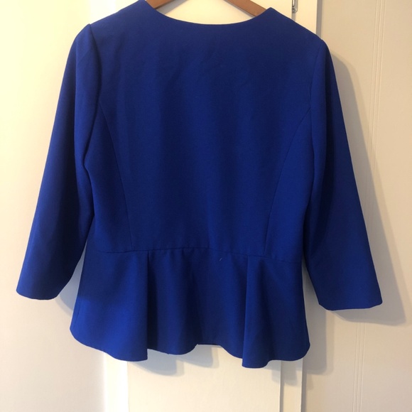 Tinley Road Peplum Collarless Blazer - Picture 5 of 6